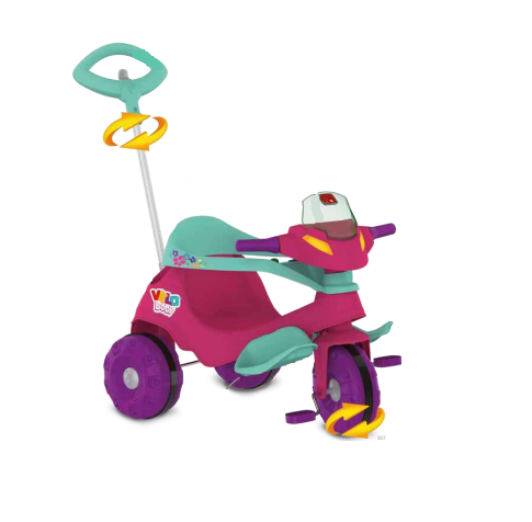 Velobaby Passeio E Pedal Rosa